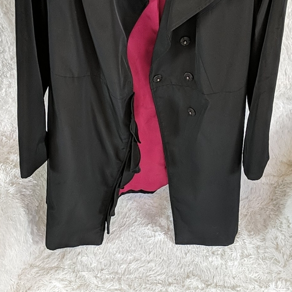Women's Lane Bryant Long Black Jacket 18 20 - Picture 5 of 10